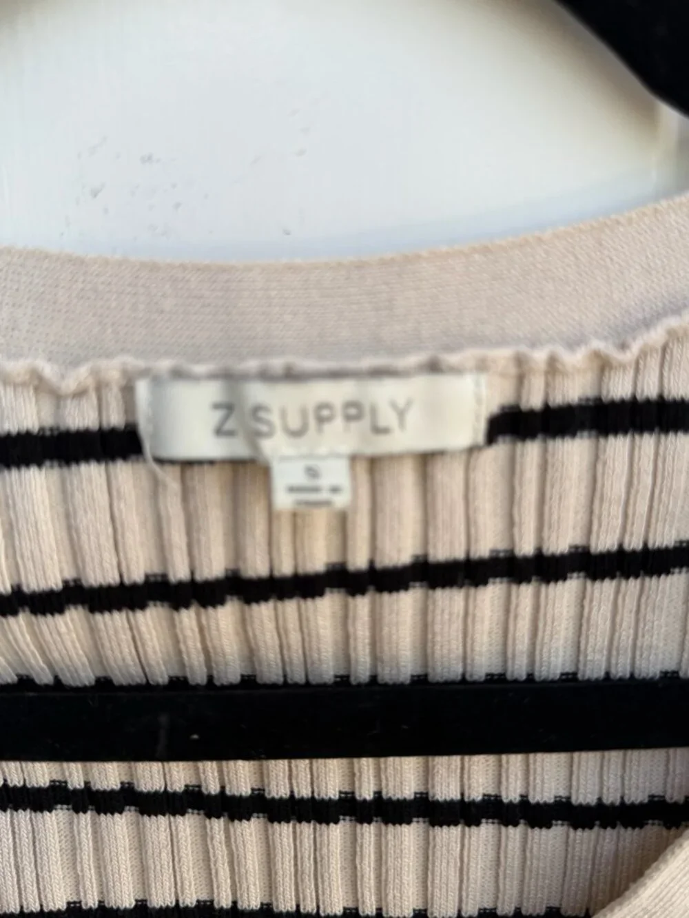 Z Supply Striped Ribbed Cardigan Size S